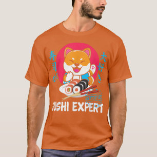 Japanse Anime Shiba Inu Sushi Kawaii Otaku Dog Ja T-shirt