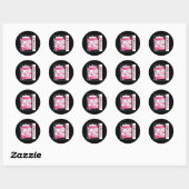 Japanse Anime Strawberry Milk Carton Cute Koe Ronde Sticker (Vel)