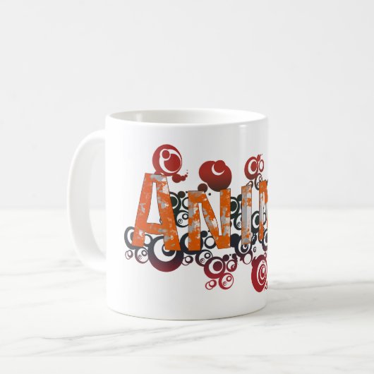 Japanse animuskunst koffiemok (Voorkant links)