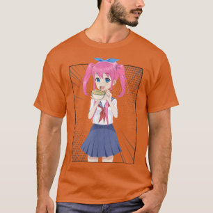 Japanse anonieme meisjes die ramen noodle Mannen e T-shirt