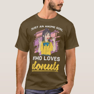 Japanse anoniemmeisjes Vrouwen donuts Lover Manga T-shirt