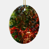 Japanse apel, herfstboombladeren keramisch ornament (Rechts)