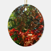 Japanse apel, herfstboombladeren keramisch ornament (Links)