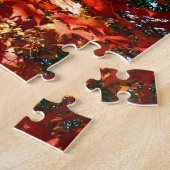 Japanse apel, herfstboombladeren legpuzzel (Zijkant)