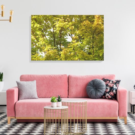Japanse apel in het najaar canvas afdruk (Insitu (Woonkamer))