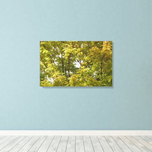 Japanse apel in het najaar canvas afdruk (Insitu (Houten vloer))