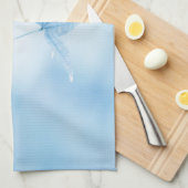 Japanse apelbladeren in blauw theedoek (Quarter Fold)