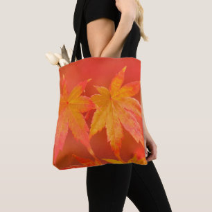 Japanse apelbladeren tote bag
