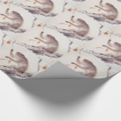 Japanse apenschilderende Chinese Zodiac Wrapping P Cadeaupapier (Hoek)