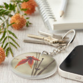 Japanse aple laat  stijl over sleutelhanger (Voorkant Rechts)