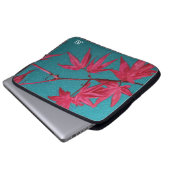 Japanse aple laptop sleeve (Voorkant onderkant)