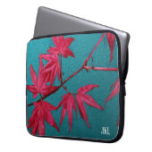 Japanse aple laptop sleeve (Voorkant Links)