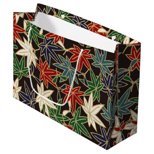 Japanse aple Leaf Groot Cadeauzakje (Voorkant Gekanteld)