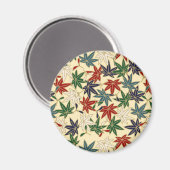 Japanse aple Leaf Magneet (Voorkant / Achterkant)