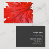 Japanse aple Leaf Visitekaartje (Voorkant / Achterkant)