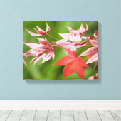Japanse aple Leaves Canvas Afdruk (Insitu (Houten vloer))