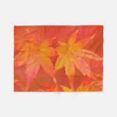 Japanse aple Leaves Fleece Deken (Voorkant (Horizontaal))