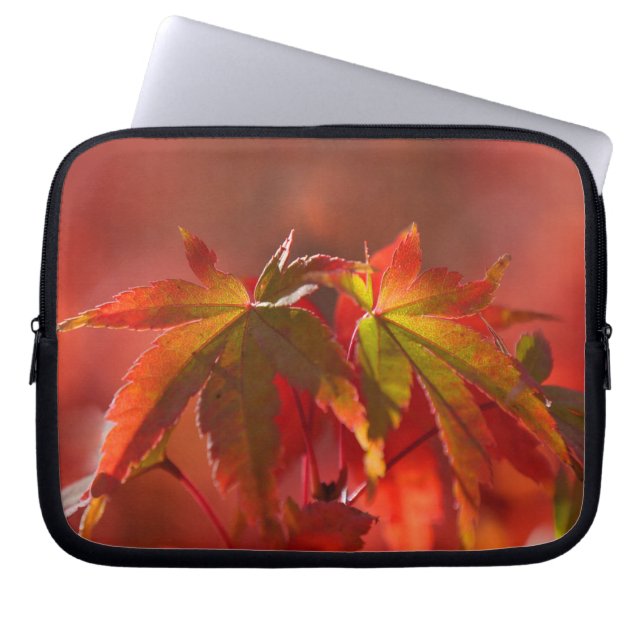 Japanse aple Leaves Laptop Sleeve (Voorkant)