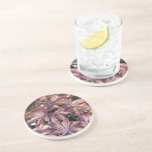 Japanse aple Leaves Zandsteen Onderzetter (Zijkant)