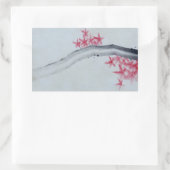 Japanse aple rechthoekige sticker (Tas)