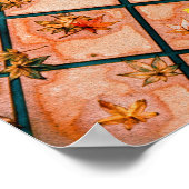 Japanse aple springt op verrijkte grond poster (Hoek)