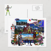 Japanse Archipelago Collage Briefkaart (Voorkant / Achterkant)