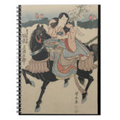 Japanse arrior en zijn Laughing Horse-laptop Notitieboek (Voorkant)