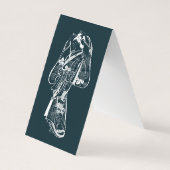 Japanse art. 2020-kalender sjabloon visitekaartje (Achterkant)