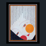 Japanse Art Deco Theater Mask Print ca. 1928<br><div class="desc">Unieke Japanse Deco Print ca. 1928. Verkrijgbaar in vier grootten.</div>