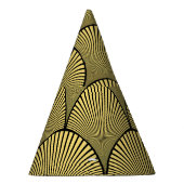 Japanse Art Deco: Zwart Goud Ontwerp Feesthoedjes (Rechts)