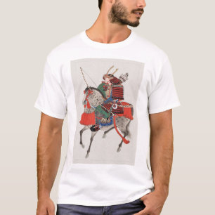  Japanse Art Warrior over horseback T-shirt