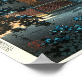 Japanse Asakusa Kinryūzan Temple in Moonlight Poster (Hoek)