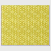 Japanse Asanoha of Star Pattern, mosterd gold Cadeaupapier (Vlak)