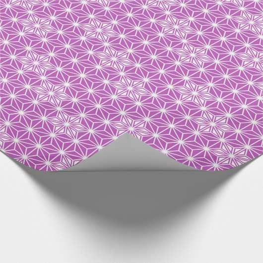 Japanse Asanoha of Star Pattern, orchidee Cadeaupapier (Hoek)