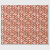 Japanse Asanoha of Star Pattern, terracotta Cadeaupapier (Vlak)