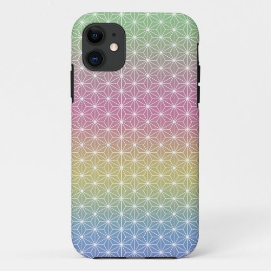 Japanse Asanoha Traditionele printplaat Regelboog Case-Mate iPhone Case (Achterkant)