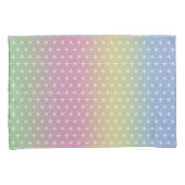 Japanse Asanoha Traditionele printplaat Regelboog Kussensloop (Voorkant-Rechts)