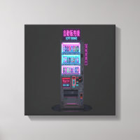 Japanse automaat cyberpunk pixel art