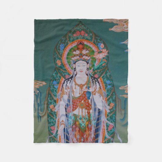 Japanse Avalokiteshvara Fleece Blanket Deken (Voorkant)