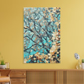 Japanse avond herfstbladeren canvas afdruk (Insitu (Woonkamer))