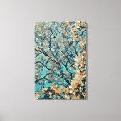 Japanse avond herfstbladeren canvas afdruk (Voorkant)