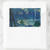  Japanse avond in blauw Rechthoekige Sticker (Tas)