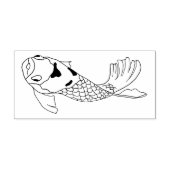 Japanse Aziatische Koi Art Rubberstempel (Afrduk)