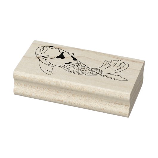Japanse Aziatische Koi Art Rubberstempel (Stempel)