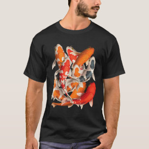 Japanse Aziatische Koi Vis Karper Nishikigoi Vis K T-shirt