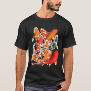 Japanse Aziatische Koi Vis Karper Nishikigoi Vis K T-shirt
