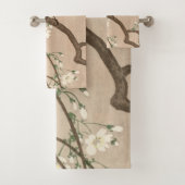 Japanse Aziatische Koson Bird Chickadee Songbird Bad Handdoek (Insitu)