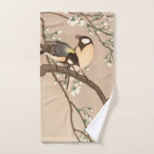 Japanse Aziatische Koson Bird Chickadee Songbird Bad Handdoek (Handdoek)