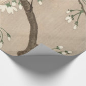 Japanse Aziatische Koson Bird Chickadee Songbird Cadeaupapier (Hoek)