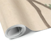 Japanse Aziatische Koson Bird Chickadee Songbird Cadeaupapier (Rol Hoek)